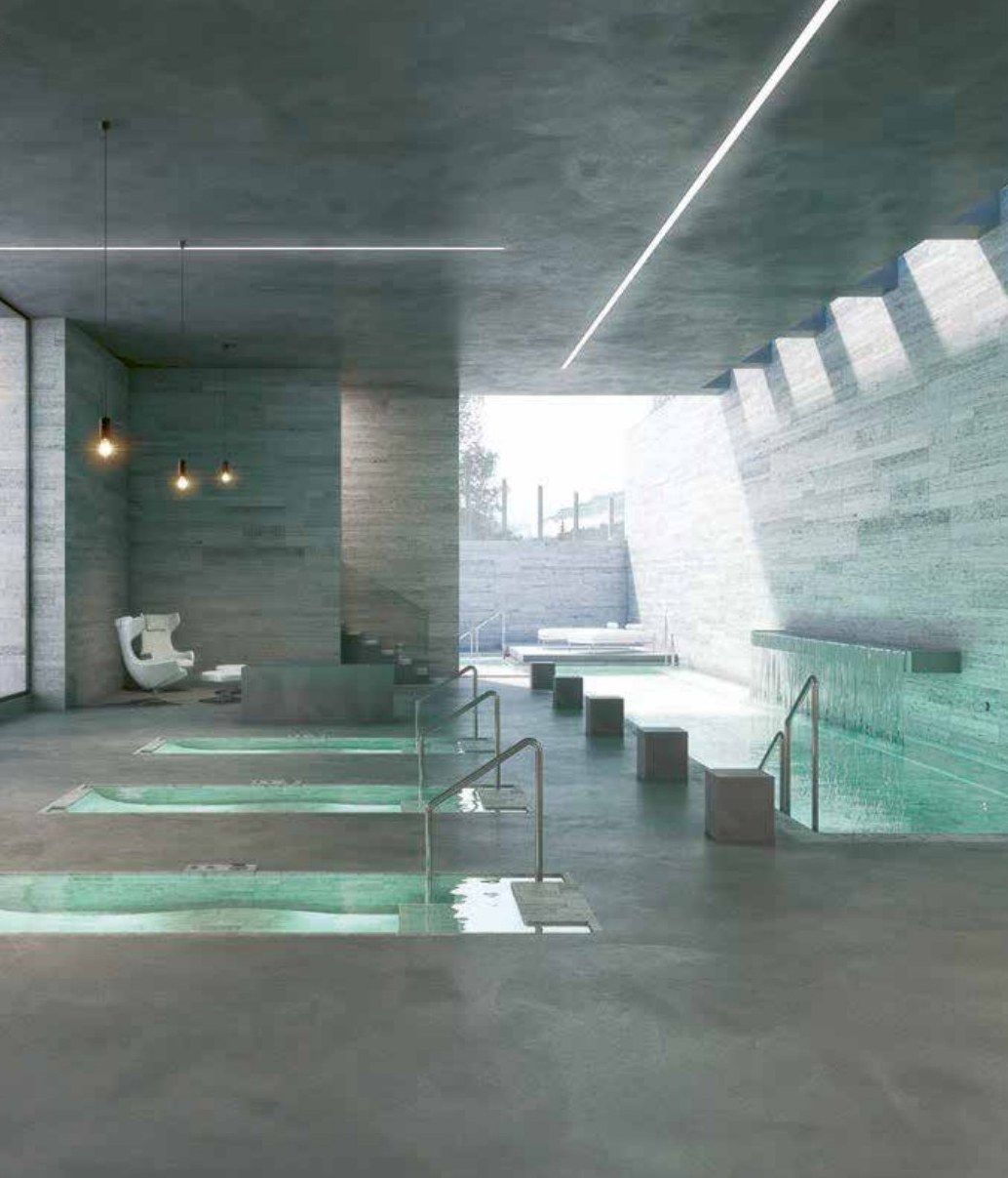 Designboden in Betonoptik, Bad und Wellness
