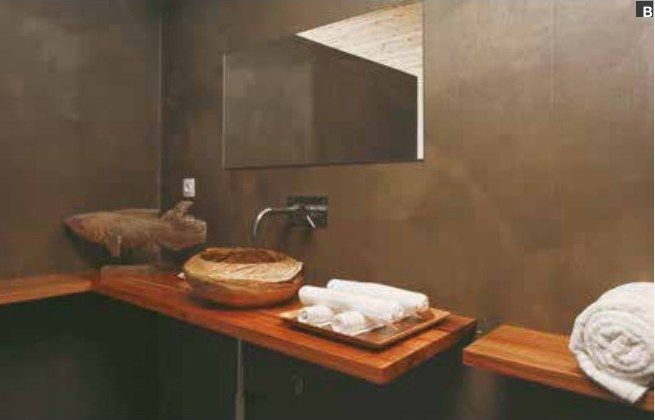 Designboden in Betonoptik, Bad und Wellness
