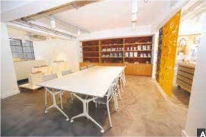 Designboden in Betonoptik, Büro und Arbeiten
