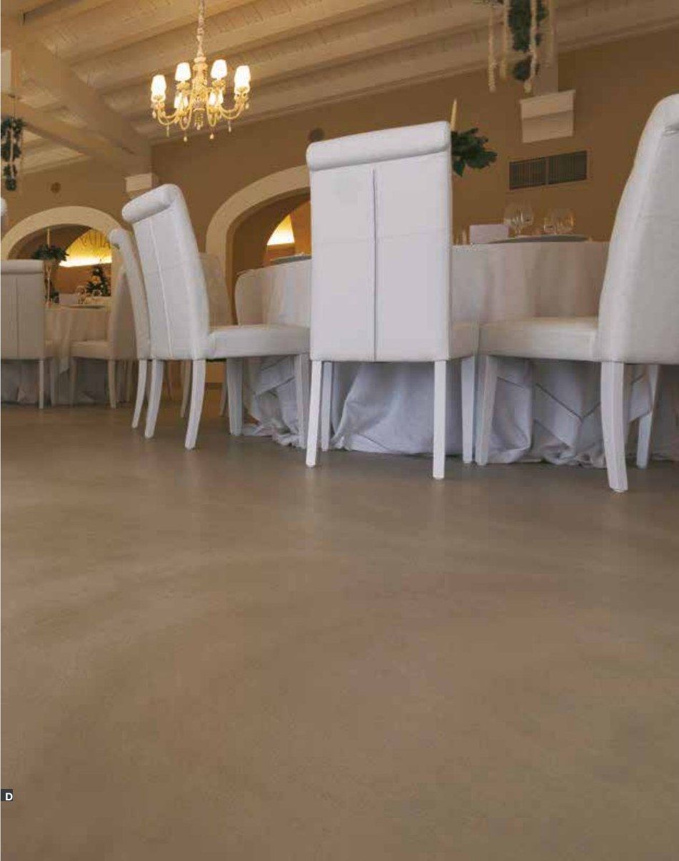 Designboden in Betonoptik, Gastronomie und Hotel