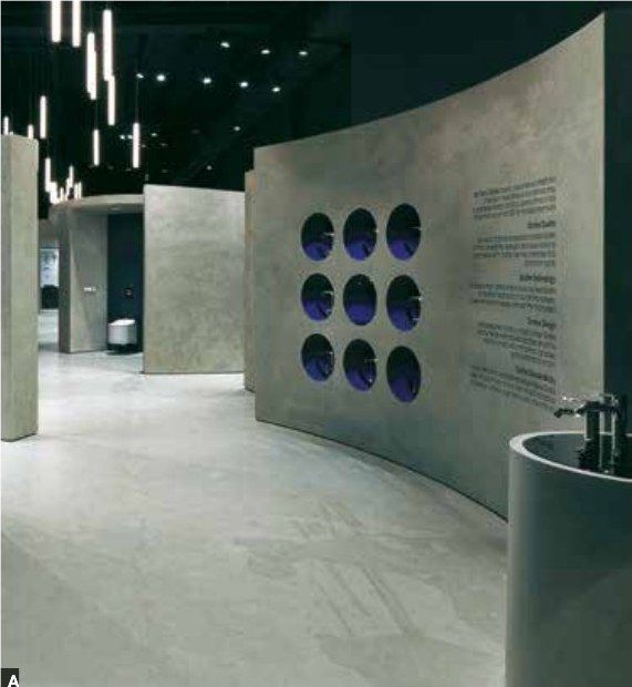Designboden in Betonoptik, Laden und Showroom