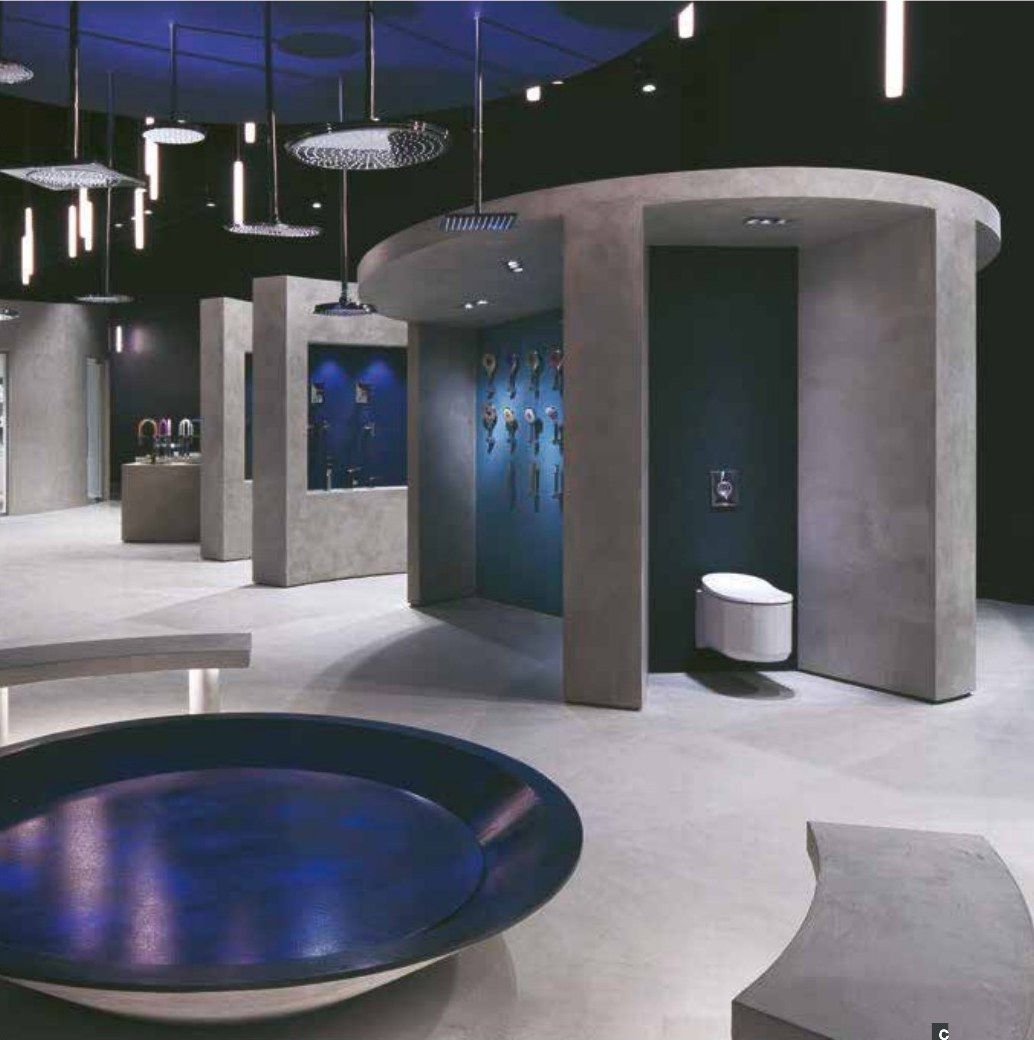 Designboden in Betonoptik, Laden und Showroom