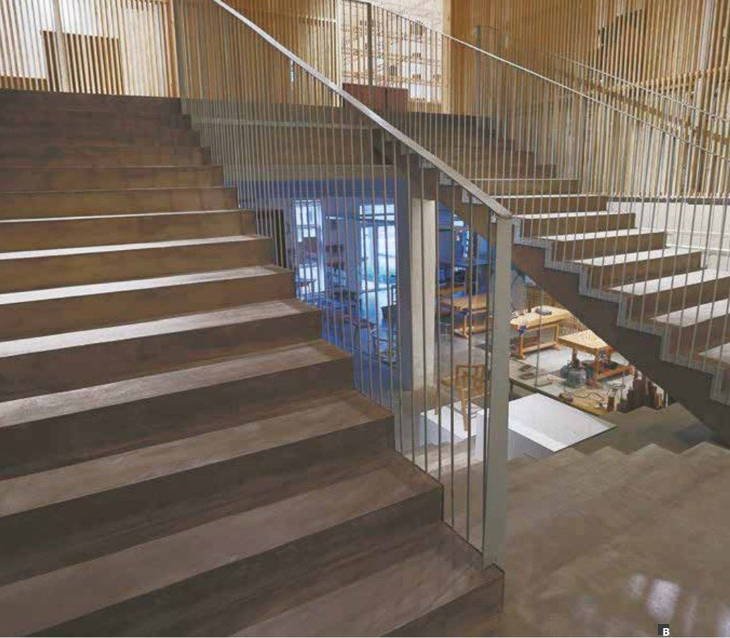 Designboden in Betonoptik, Treppen
