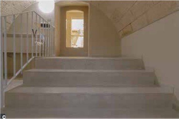 Designboden in Betonoptik, Treppen