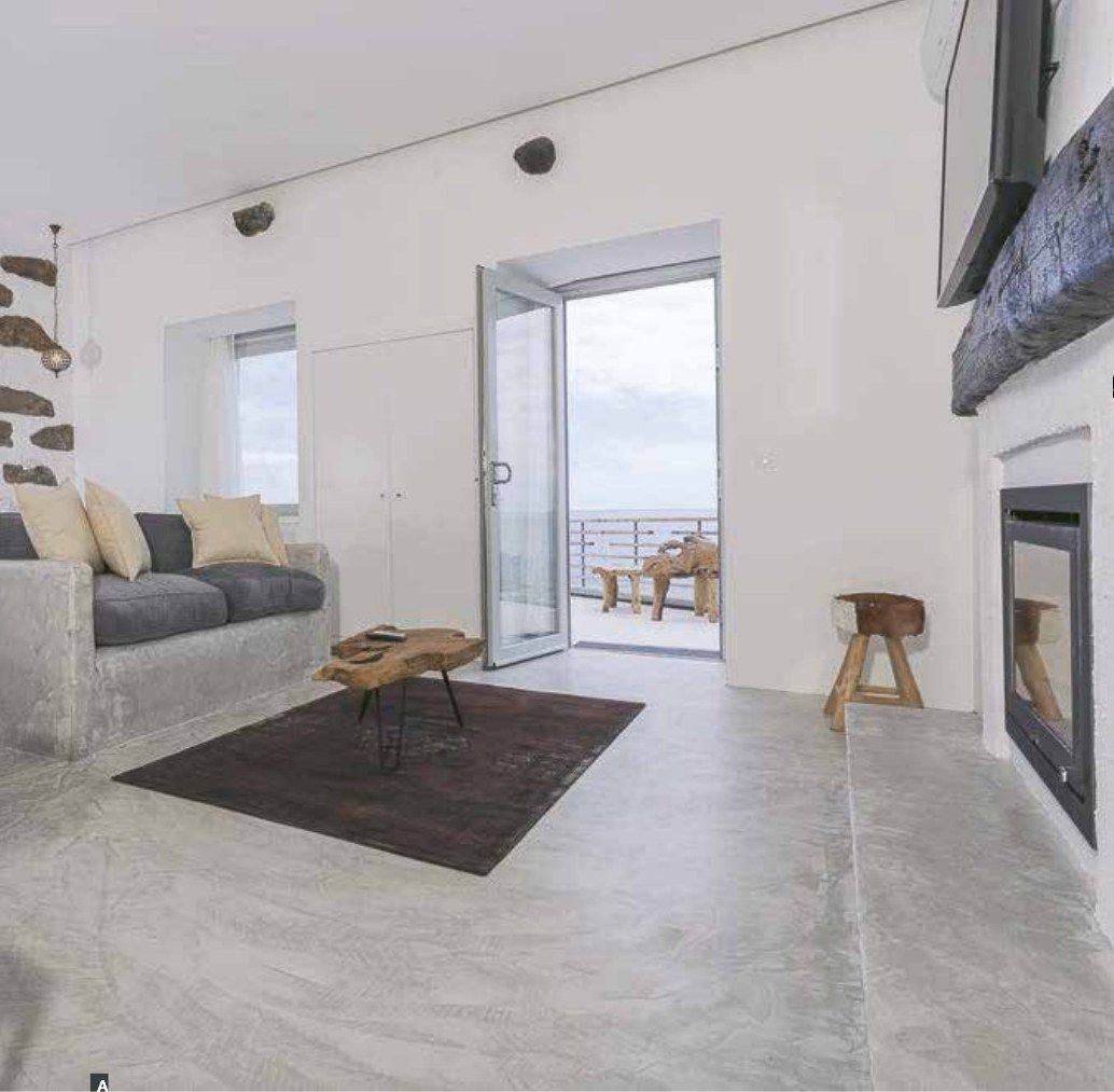 Designboden in Betonoptik, Wohnen