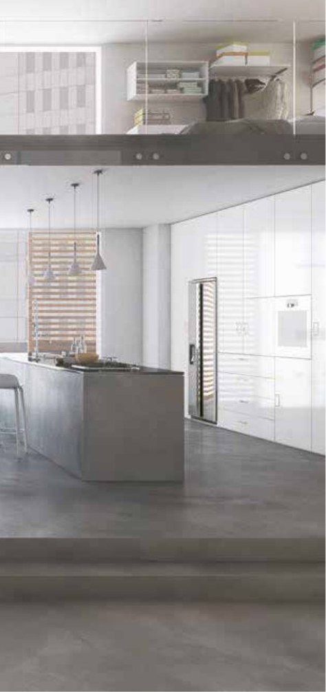 Designboden in Betonoptik, Wohnen