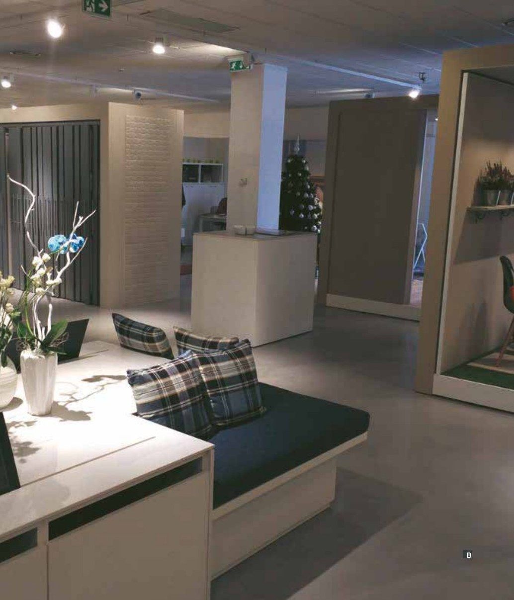 Designboden in Betonoptik, Wohnen