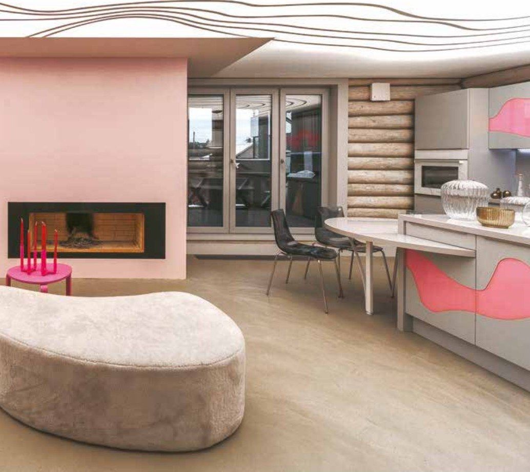 Designboden in Betonoptik, Wohnen